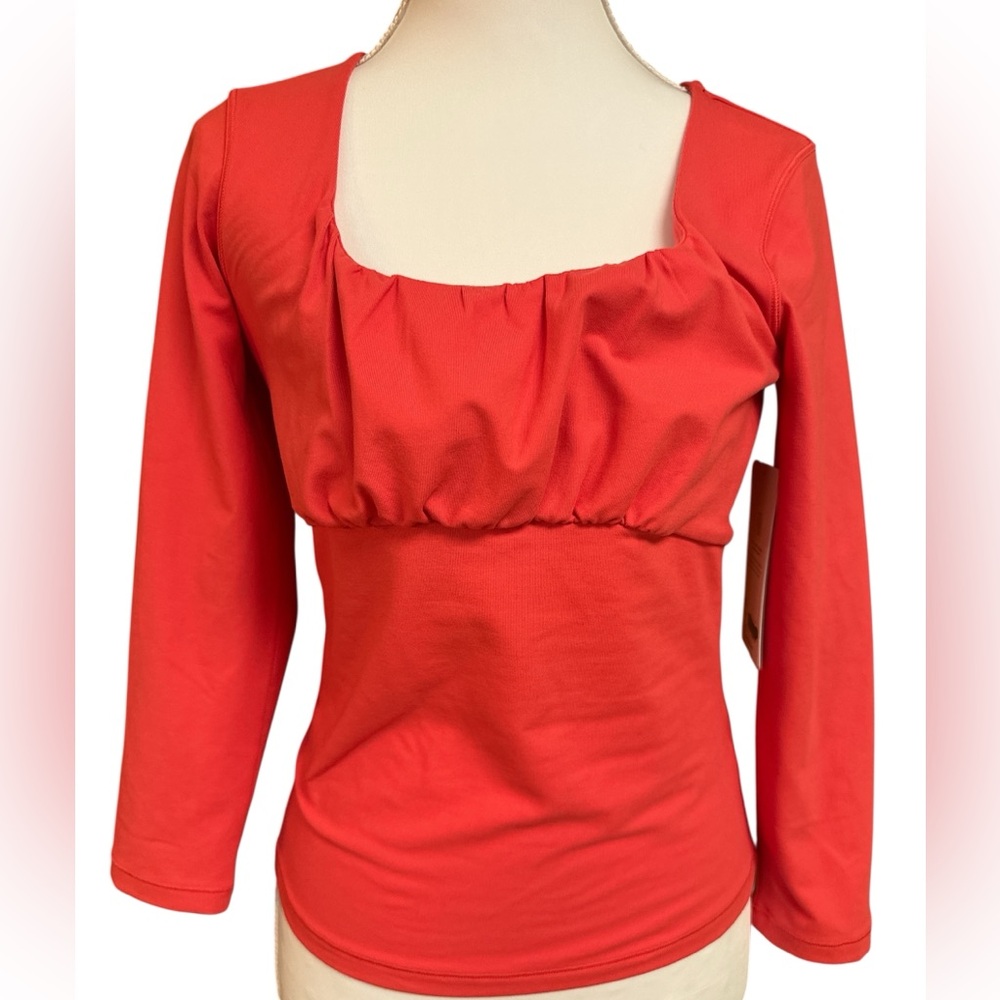 Athleta Women's Shanti Scoop Top Coral NWT Size S